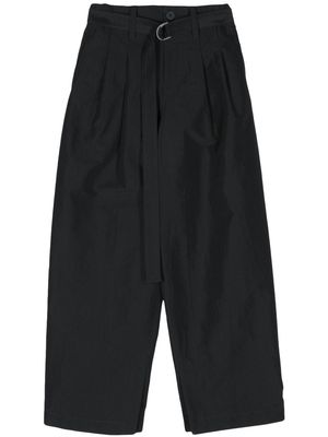 Issey Miyake Enfold high-waist wide-leg trousers - Black