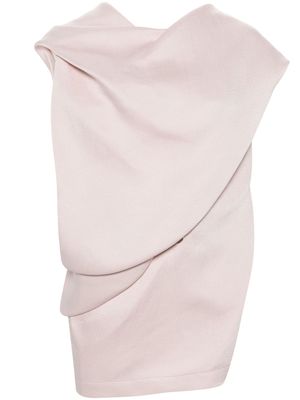 Issey Miyake Enveloping draped top - Pink