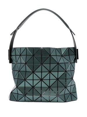Issey Miyake geometric-panelled shoulder bag - Green