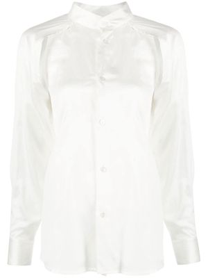 Issey Miyake half-button fastening shirt - Neutrals