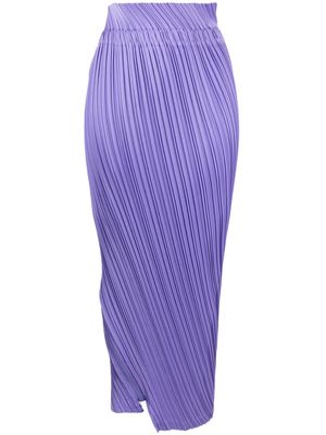 Issey Miyake Intangible pleated midi skirt - Purple