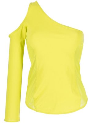 Issey Miyake one-shoulder top - Green