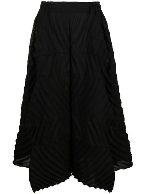 Issey Miyake Sequence Pleats midi skirt - Black
