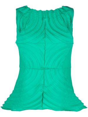 Issey Miyake SEQUENCE PLEATS TOP - Green