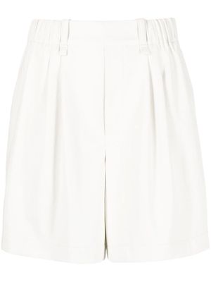 Issey Miyake tailored high-rise shorts - White