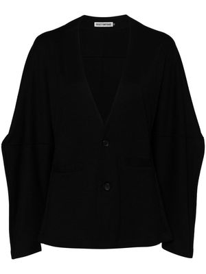 Issey Miyake V-neck wool cardigan - Black