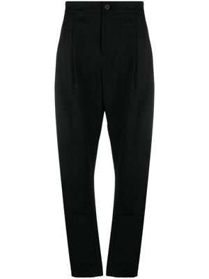 Issey Miyake Wool Gabardine high-waist trousers - Black