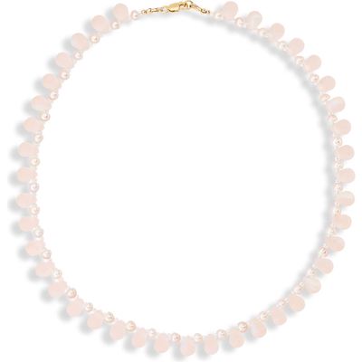 Isshi Raindrop Necklace in Peche Pearl 