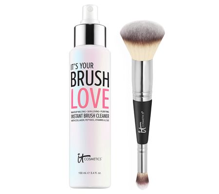 IT Cosmetics #1 Complexion Perfection Brush &Brush Cleaner