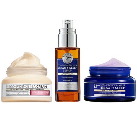IT Cosmetics Confidence in a Cream,Beauty Sleep & Glow Serum
