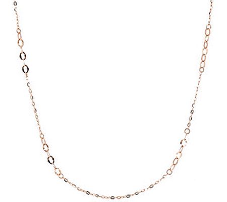 Italian Gold 18" Forzantina Station Necklace, 1 4K 1.1g