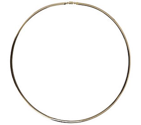 Italian Gold 24" Polished Omega Necklace, 14K G old 13.2g