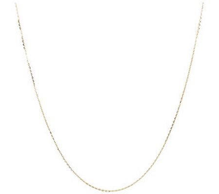 Italian Gold Fine Oval Link Chain Necklace, 14K Gold 1.2g