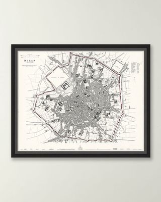 Italian Map Series - Milan