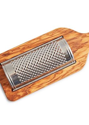 Italian Olivewood Parmasan Cheese Grater - Flat