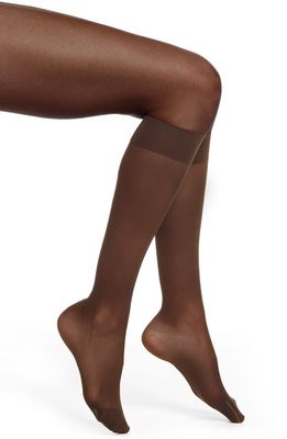 ITEM m6 Sheer Compression Knee High Socks in Cacao