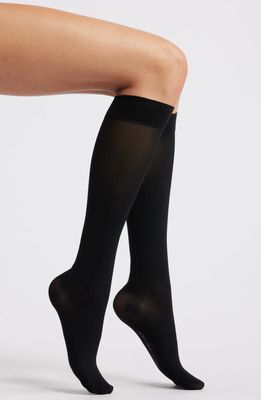 ITEM m6 Translucent Knee High Socks in Black 