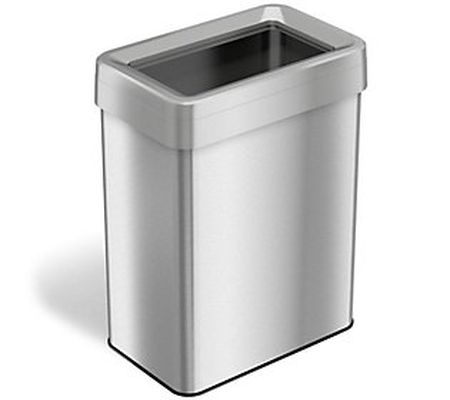 iTouchless 18-Gallon Rectangular Open-Top Trash Can