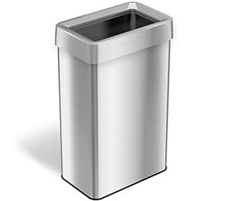 iTouchless 21-Gallon Rectangular Open-Top Trash Can