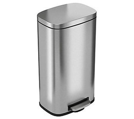 iTouchless SoftStep 8-Gal Stainless Steel Step rash Can
