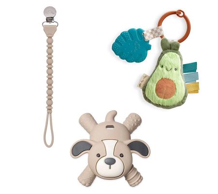 Itzy Ritzy Clip & Go Baby Teething Bundle