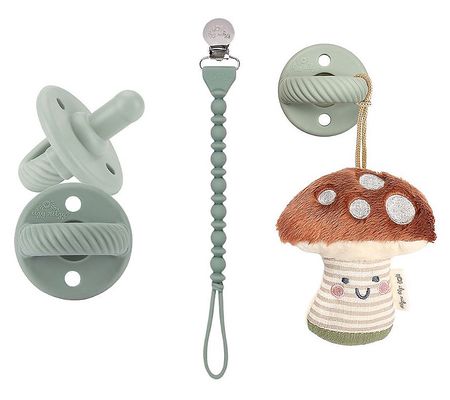 Itzy Ritzy Mushroom Pacifier Bundle