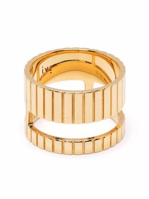 IVI Slot cut-out chunky ring - Gold
