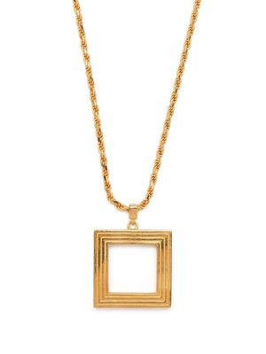 IVI square pendant necklace - Gold