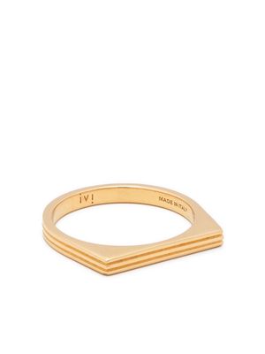 IVI textured-finish detail ring - Gold