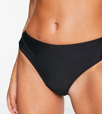 Ivory Rose mix & match high waist bikini bottom in black