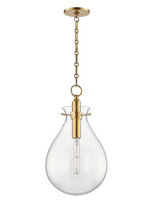 Ivy 1-Light Medium Pendant - Aged Brass