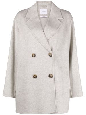 IVY & OAK double-breasted button-fastening coat - Grey