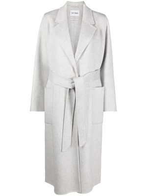 IVY & OAK single-breasted belted wool coat - Grey