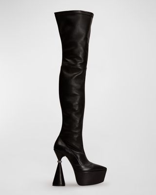 Ivy Calfskin Over-The-Knee Boots