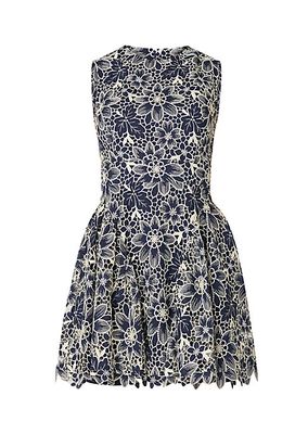 Ivy Embroidered Floral Fit & Flare Minidress