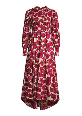 Ivy Floral Cotton Maxi Dress
