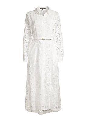 Ivy Floral Lace Shirtdress