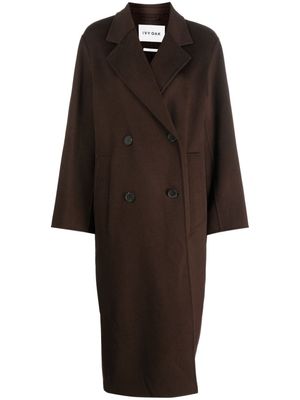 IVY OAK Clara wool double-breasted coat - Brown