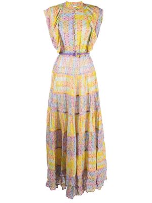IXIAH all-over print dress - Yellow