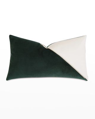 Izaro Zipper Detail Decorative Pillow Right - 15" x 26"