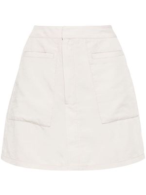 izzue A-line high-waist skorts - Neutrals