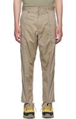 Izzue Beige Cotton Cargo Trousers
