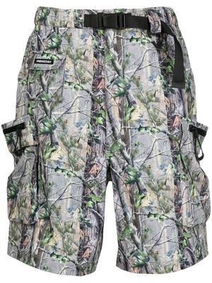 izzue belted cargo shorts - Multicolour