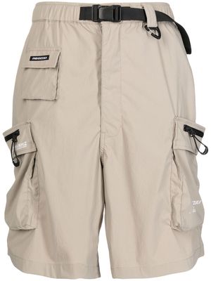 izzue belted cargo shorts - Neutrals
