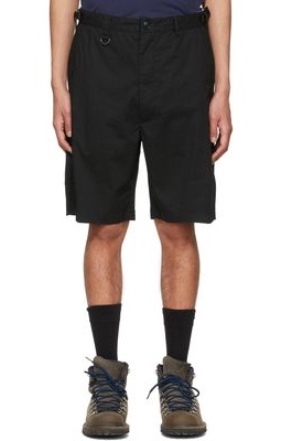 Izzue Black Cotton Shorts