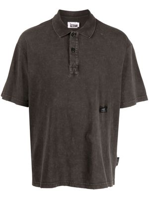 izzue bleached cotton polo shirt - Grey