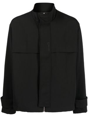 izzue boxy zip-fastening jacket - Black
