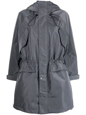 izzue button-up raincoat - Grey