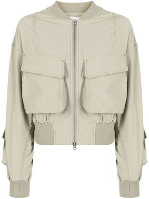 izzue cargo-pocket bomber jacket - Neutrals