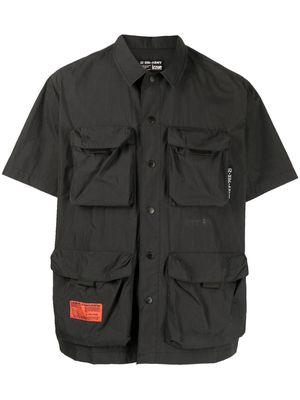izzue cargo-pocket short-sleeve shirt - Grey